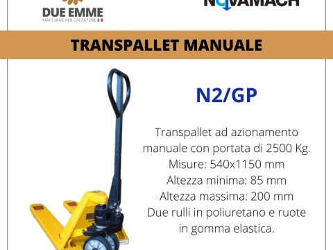 TRANSPALLET MANUALE N2/GP - MANUAL PALLET TRUCK N2/GP