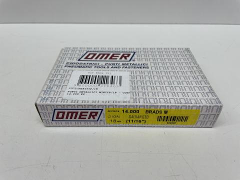 PUNTI METALLICI OMER MINITIP/18 - METALLIC STAPLES OMER MINITIP/18