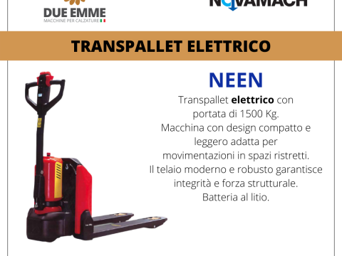 TRANSPALLET ELETTRICO NEEN - ELECTRIC PALLET TRUCK NEEN